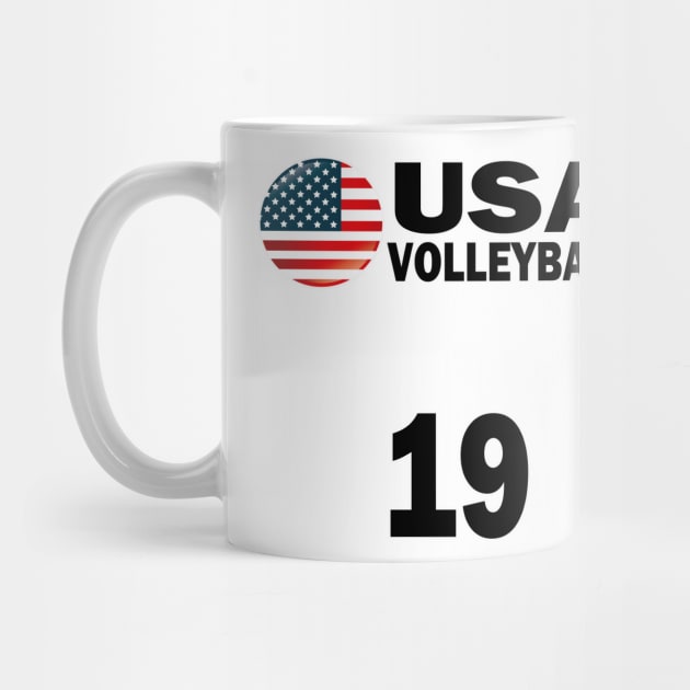 USA Volleyball #19 T-shirt Design by werdanepo